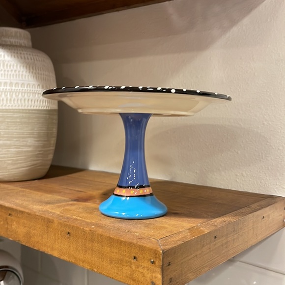 I love you mom retro vintage small cake stand - Picture 2 of 8